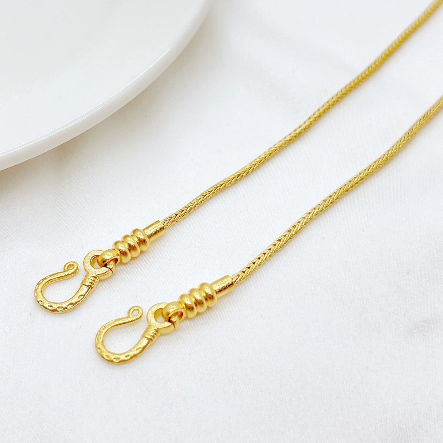 Copper Bracelet Women Ancient Gold Snake Bead Bangle