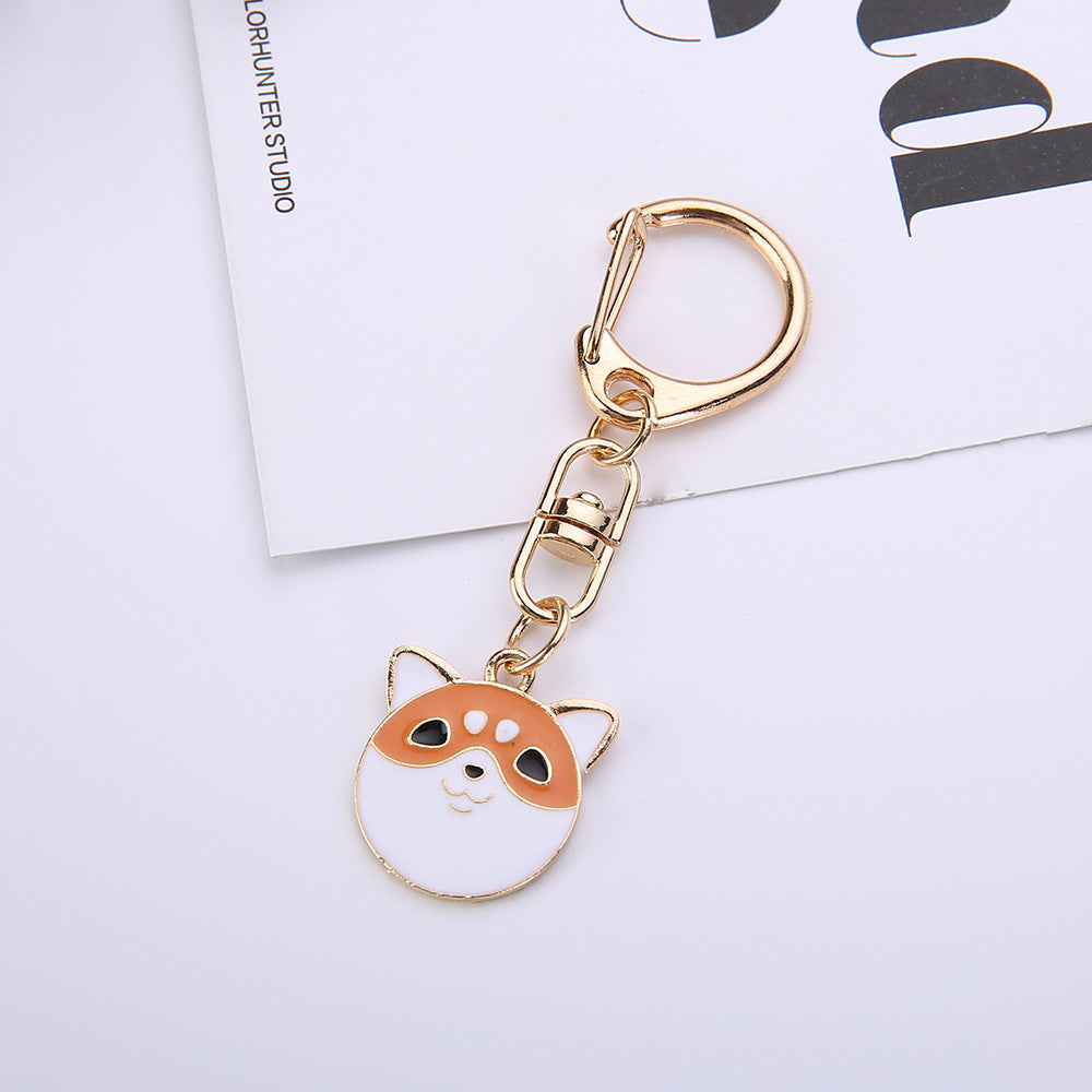 Beckoning Cat And Puppy Alloy Keychains Unisex Cute Animal Key Rings Fashion Accessories For Everyday Use Gift