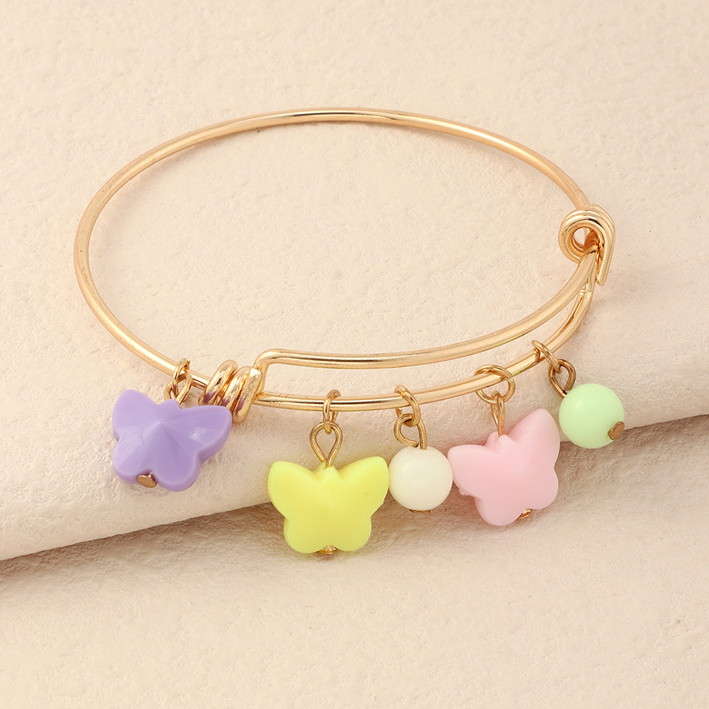 Womens Resin Bracelet Set Irregular Electroplated Metal Design Fashion Bangle And European American Bangle Sets