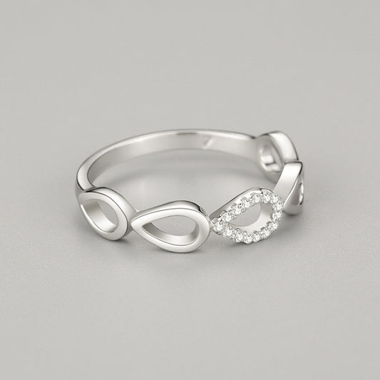 Womens Sterling Silver Ring Gold Plated Hollow Drop Design With Manmade Gemstones Fashion Jewelry US 5 6 7 8 9