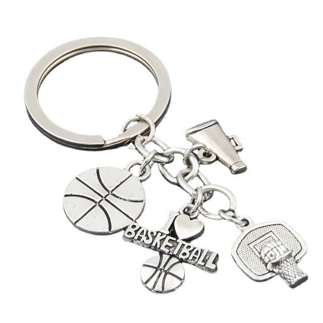 Cheerleader Keychain Alloy 30mm Key Ring For Athletes Fitness Enthusiasts And Sports Lovers Cheerleading Enthusiasts