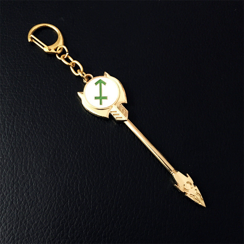 Alloy Constellation Keychain Twelve Signs Astrology Themed Keyring Durable Fashionable Accessory Metal Finish Coating