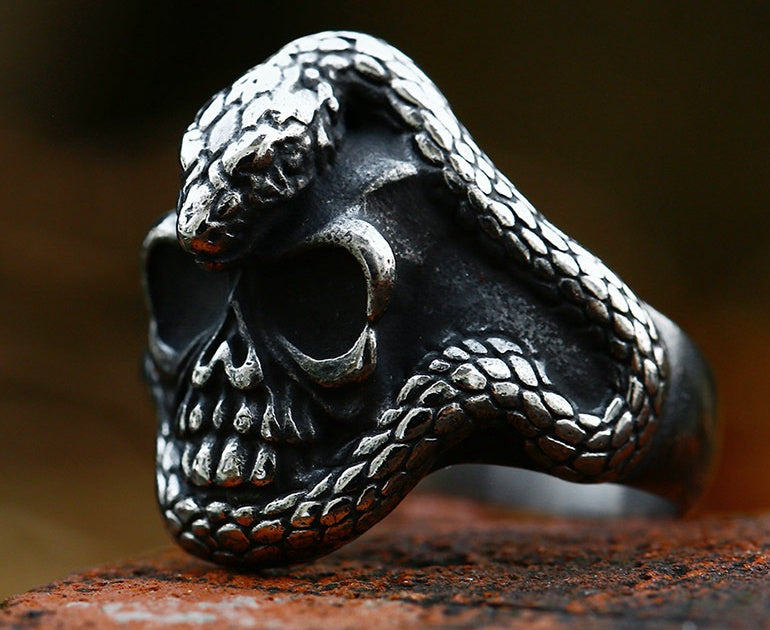 Skull Ring For Men Stainless Steel Material With US Size Range Seven Eight Nine Ten Eleven Twelve Thirteen USA