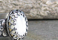 Womens Geometric Ring Electroplated Antique Silver Finish Alloy Retro Exaggerated Fashion Statement Jewelry Size7 8 9 10