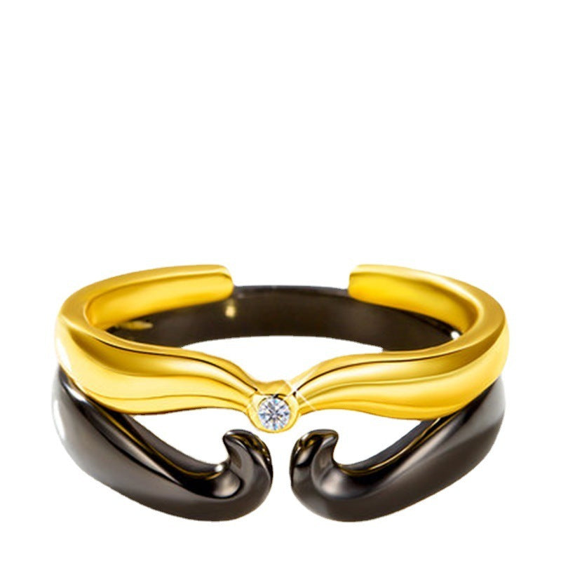 Couple Rings Adjustable Copper Rings Beauty And Beast Inspired Matching His And Hers Promise Rings For Couple