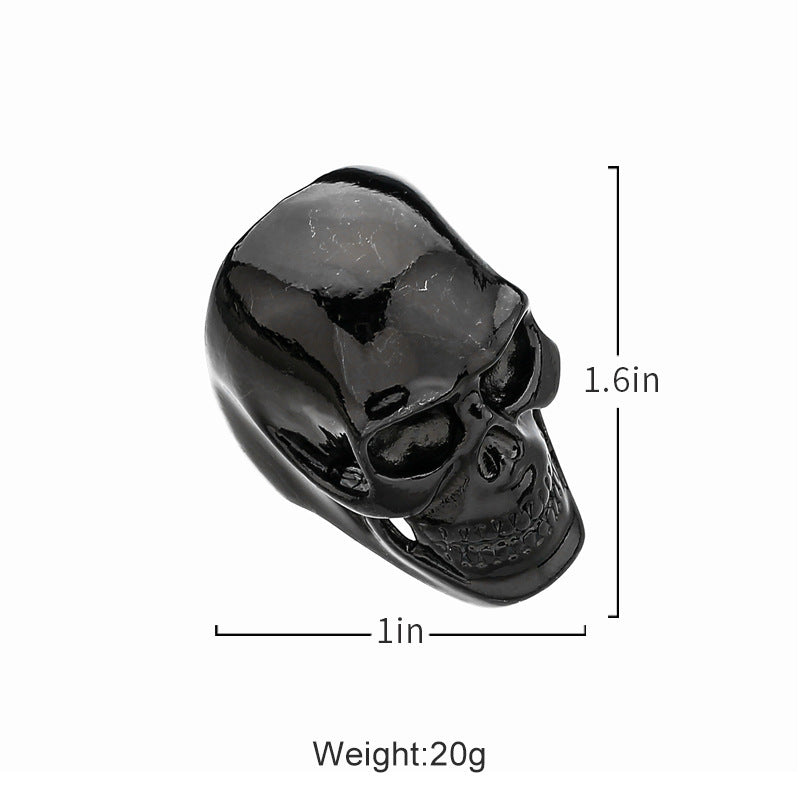 Unisex Skull Ring Electroplated Alloy Ghost Head Ring Punk Biker Jewelry Accessory European American Style Now