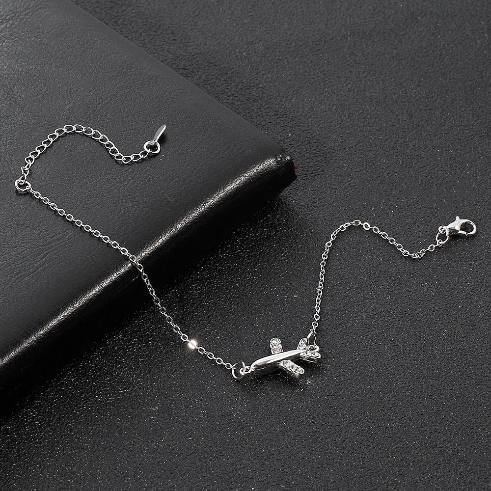 Unisex Airplane Bracelet Alloy Electroplated Animal Zodiac Jewelry Anti Radiation Fashion Bracelet Natural Design