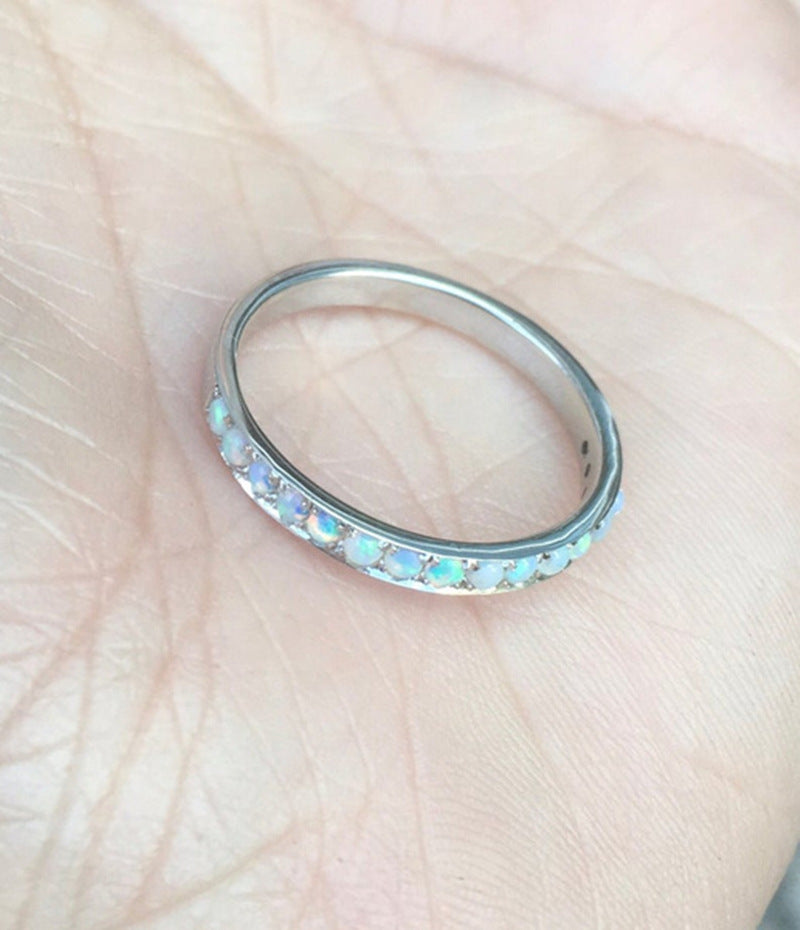 Womens Alloy Ring Diamond Electroplated Jewelry Gift