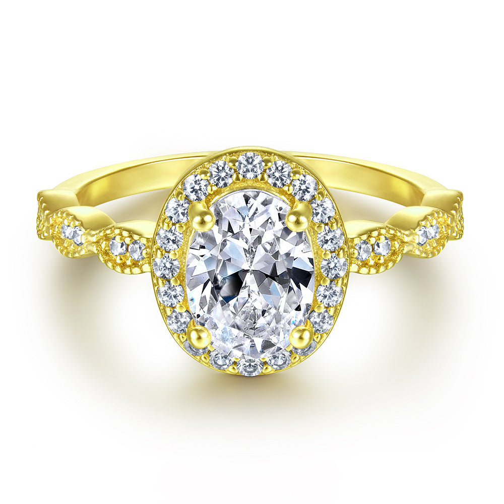 Womens Ring Set Geometric Design Rings Sterling Silver Diamond Ring Set Fashion Jewelry Gift For Women Jewelry