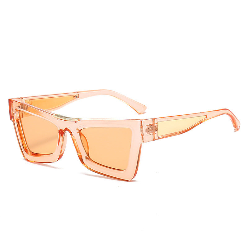 Cat Eye Sunglasses UV Protection Fashion Eyewear With Plastic And Metal Frame PC Lens Outdoor Sun Visor Access