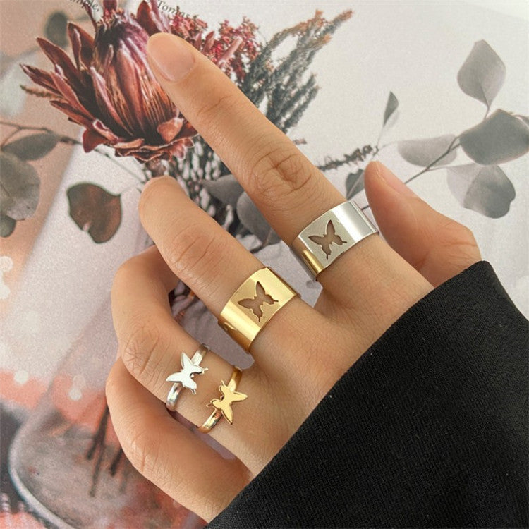 Adjustable Copper Tail Ring For Women And Girls European Style Open Ring Niche Design For Casual Everyday Wear