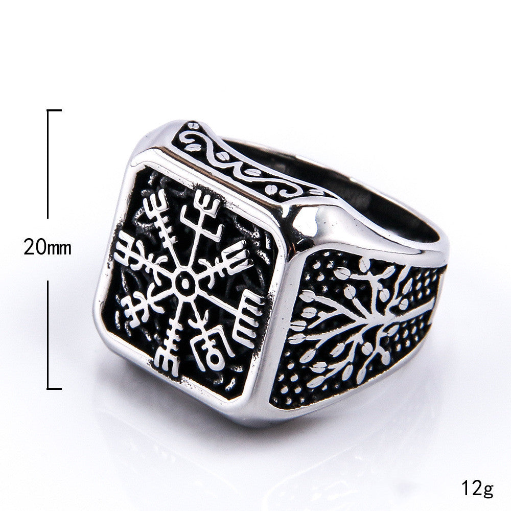 Vintage Style Mens Stainless Steel Ring Minimalist Fashion Jewelry For Everyday Wear Classic Accessory For Men