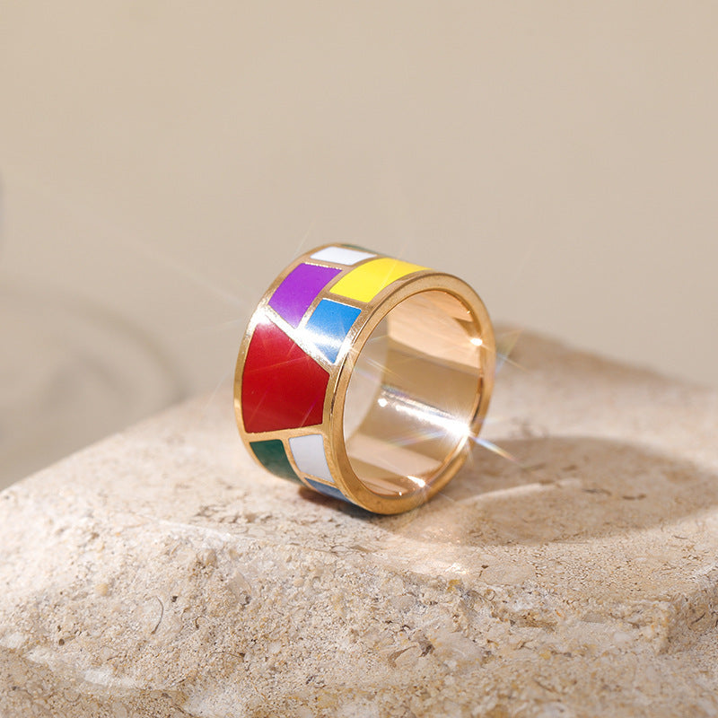 Unisex Scarf Buckle Clip For Clothes T Shirt Knotted Ring Copper Accent Accessory Corner Style Polished Copper