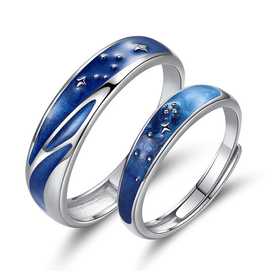 Adjustable Copper Couple Rings for Long Distance Lovers