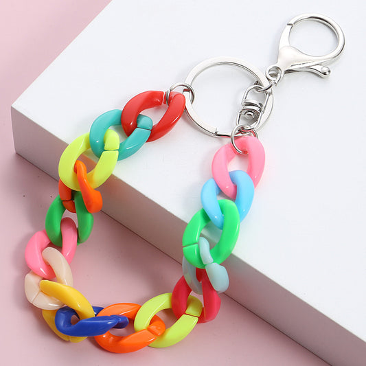 Acrylic Keychain For Bags And Clothing Cute Key Ring Accessory With Durable Chain Pendant Great For Backpacks And Bags