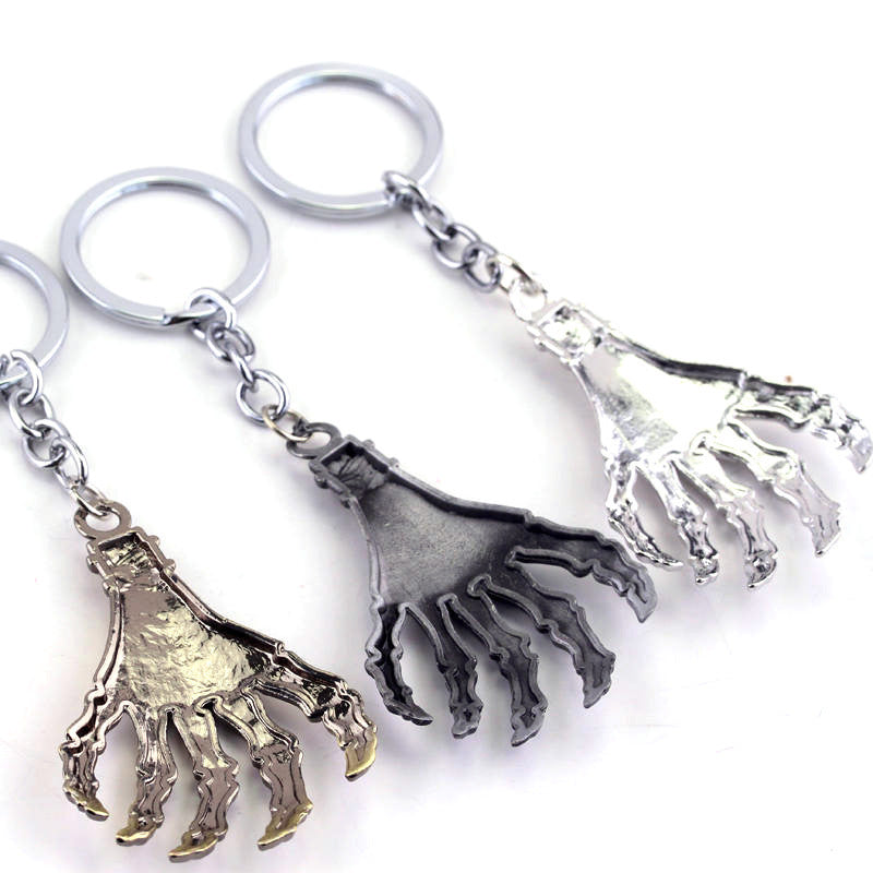 Skull Palm Keychain Alloy Pendant Electroplated Design Unique Gift For Friends And Family Bag Durable Decor Accessory