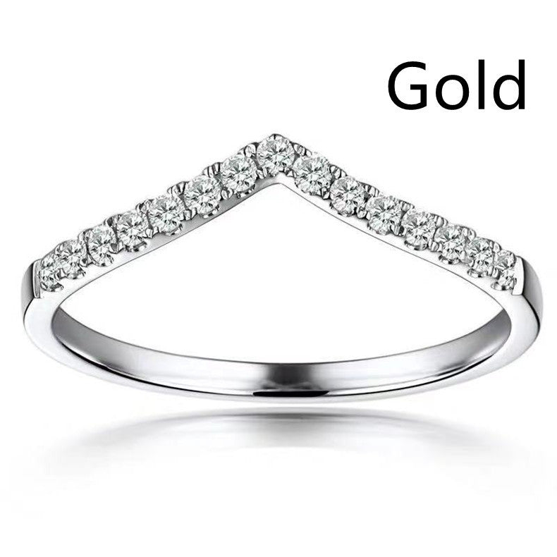 Geometric Copper Ring Set Elegant Simple Rings For Her