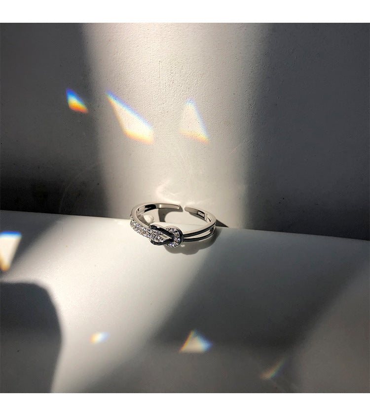 Womens Adjustable Ring With Daisy Sunflower Zircon Accent Durable Alloy Open Ring Fashion Jewelry For Her Gift