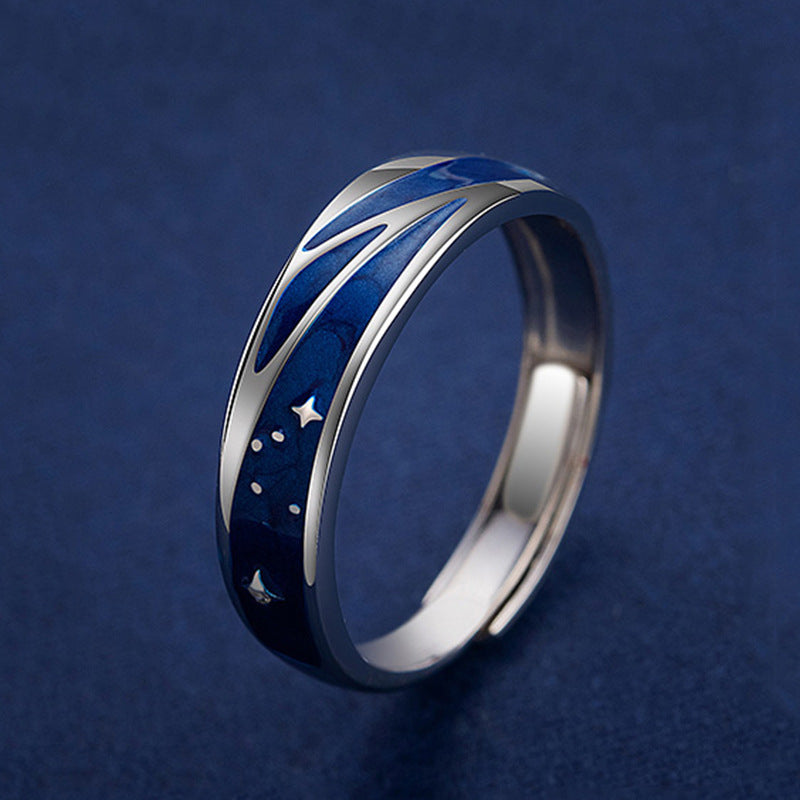 Adjustable Copper Couple Rings for Long Distance Lovers