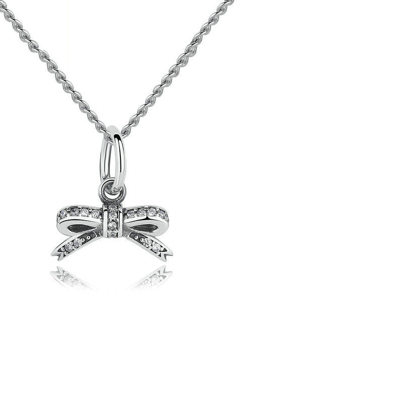 Bowknot Diamond Ring In Sterling Silver Alloy With Inlaid Gemstones Unisex Fashion Jewelry Gift For Occasions