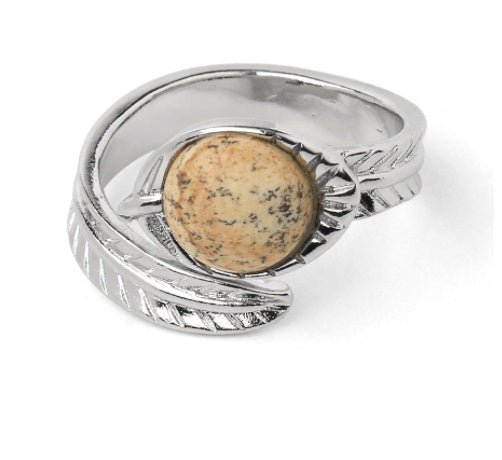 Adjustable Stone Ring Unisex Jewelry Geometric European American Style Travel Gift Travel Keepsake For All Soon