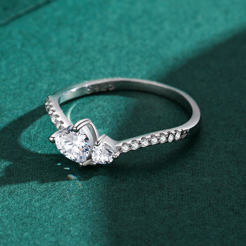 Sterling Silver Ring For Women Gold Plated With Artificial Gemstones And Semi Precious Stones US Sizes 5 6 7 8