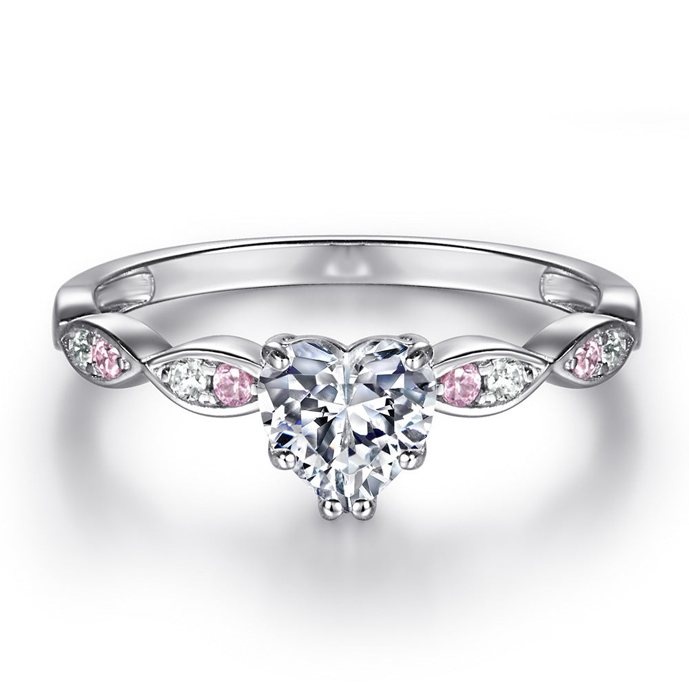 925 Silver Ring Set Zircon Inlaid For Fashionable Design And Beautiful Appearance For Women And Girls Sparkles