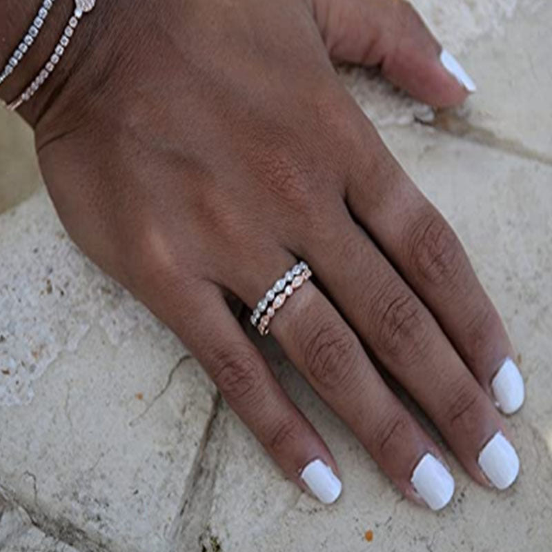 Women's Geometric Ring with Horse Eye Pattern Electroplated S925 Silver Ornament Rose Gold Ring Gold Ring Platinum Ring for Her Simple Retro Ring