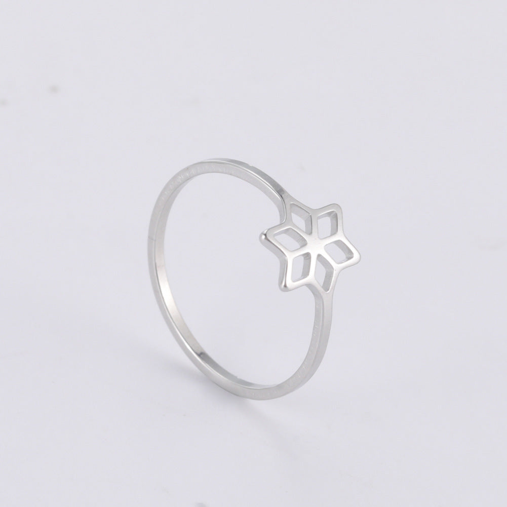 Stainless Steel Ring Set With Butterfly Daisy Heart Flower Designs Style 1 Style 2 For Women And Girls Sizes 7 8 9 10