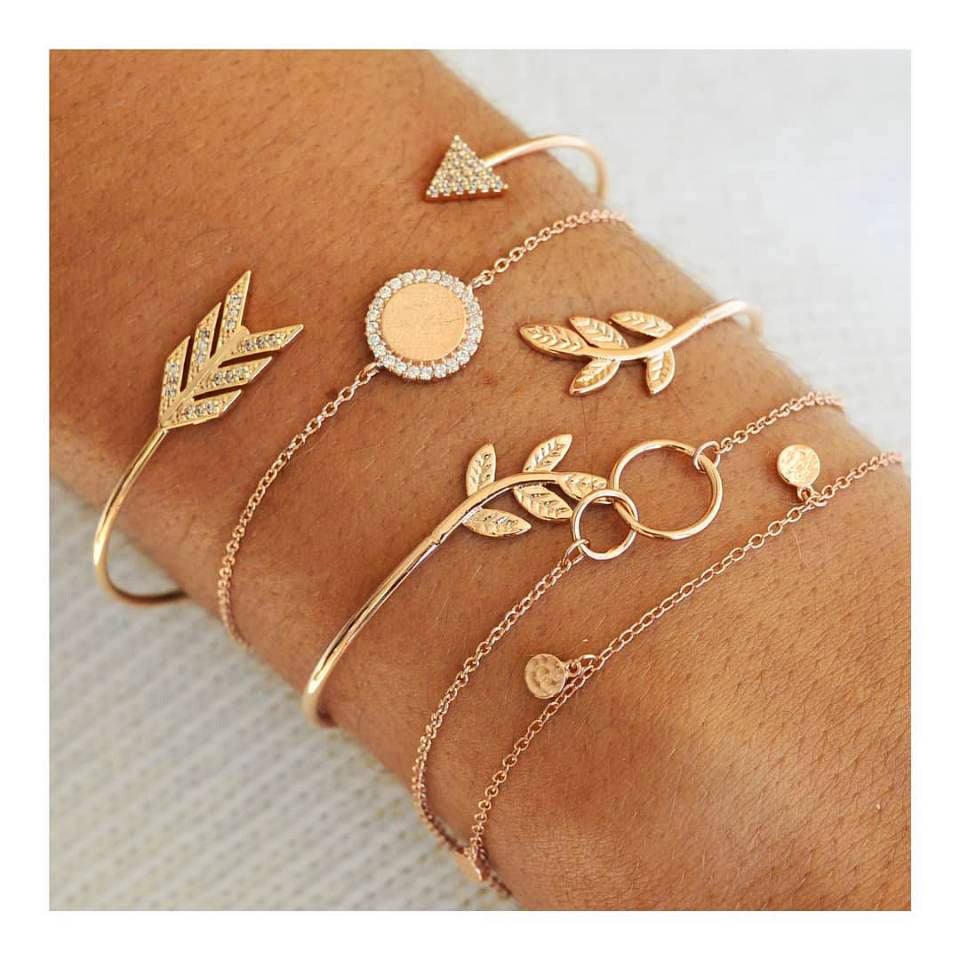 Womens Alloy Bracelet Map Design Electroplated Jewelry
