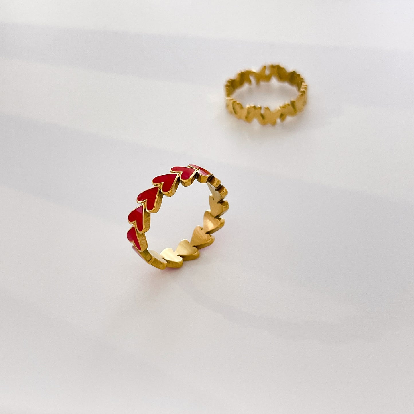 Titanium Steel Ring Butterfly Hollow Leaves Epoxy Geometric Design Fashion Jewelry Gift For Women Elegant Gift