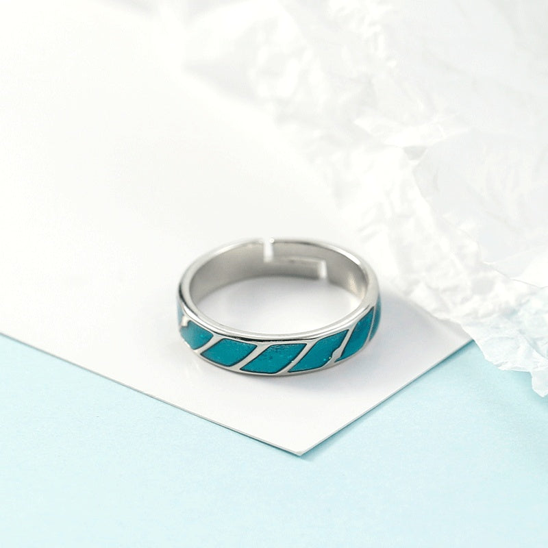 Copper Meteor Shower Couple Ring For Women And Men