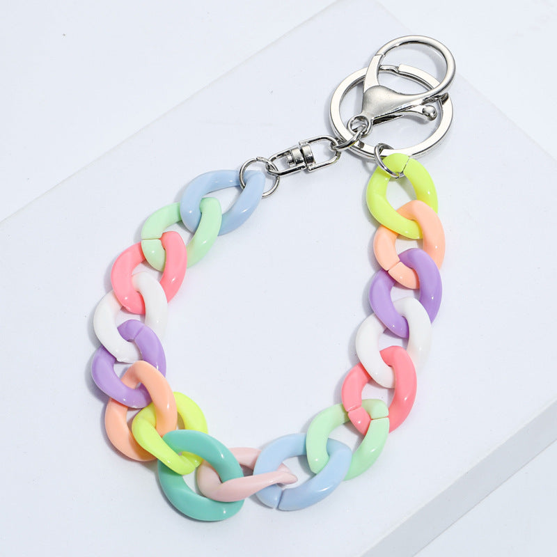 Acrylic Keychain For Bags And Clothing Cute Key Ring Accessory With Durable Chain Pendant Great For Backpacks And Bags