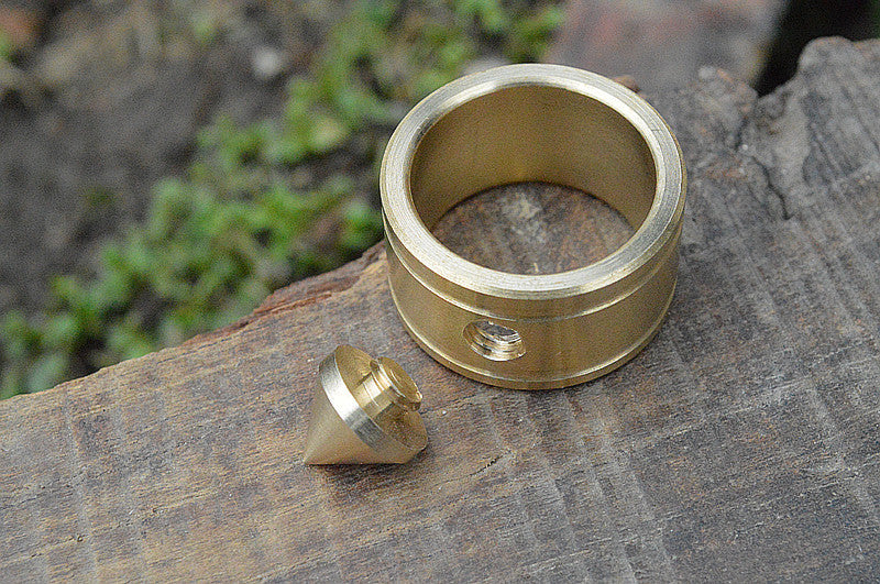 Brass Self Defense Ring For Women 27mm Outer Diameter Wide