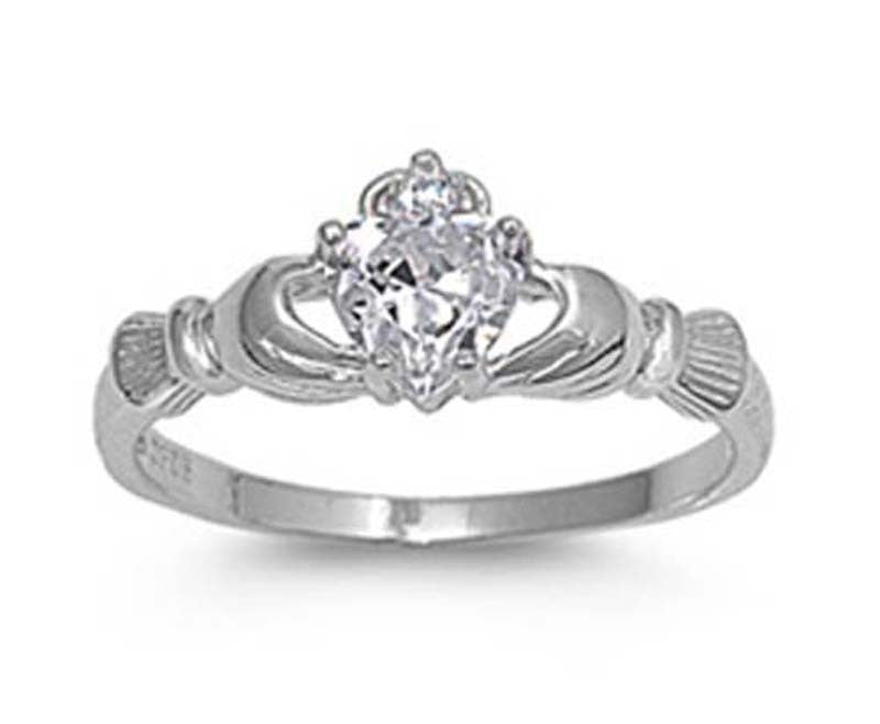 Copper Ring Heart Shape Gold Plated Inlay Gemstones Semiprecious Stones For Women Sizes 6 To 10 Elegant Gift For Her