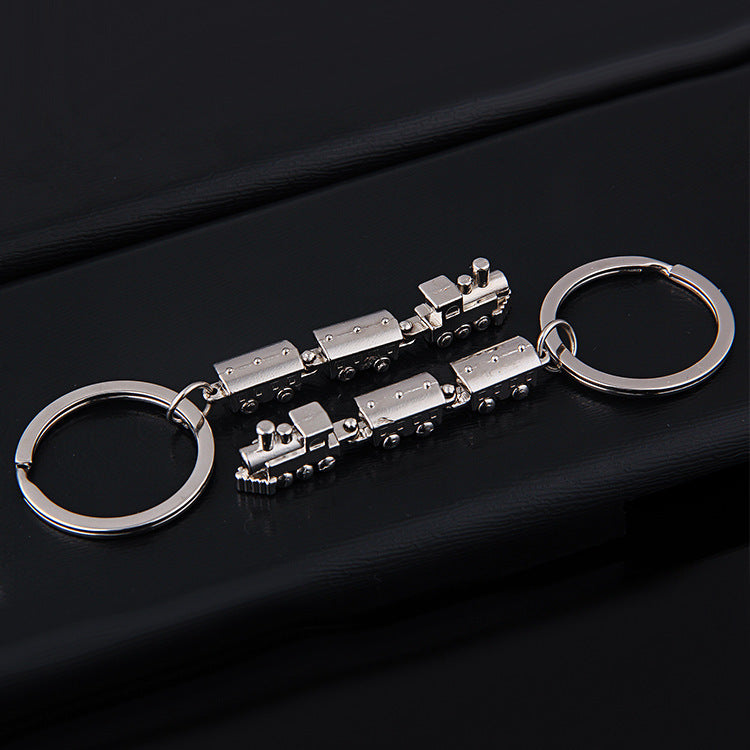 Train Keychain Zinc Alloy Train Shape Keyring Gift For Train Enthusiasts Stylish Fashion Present Timeless Gift