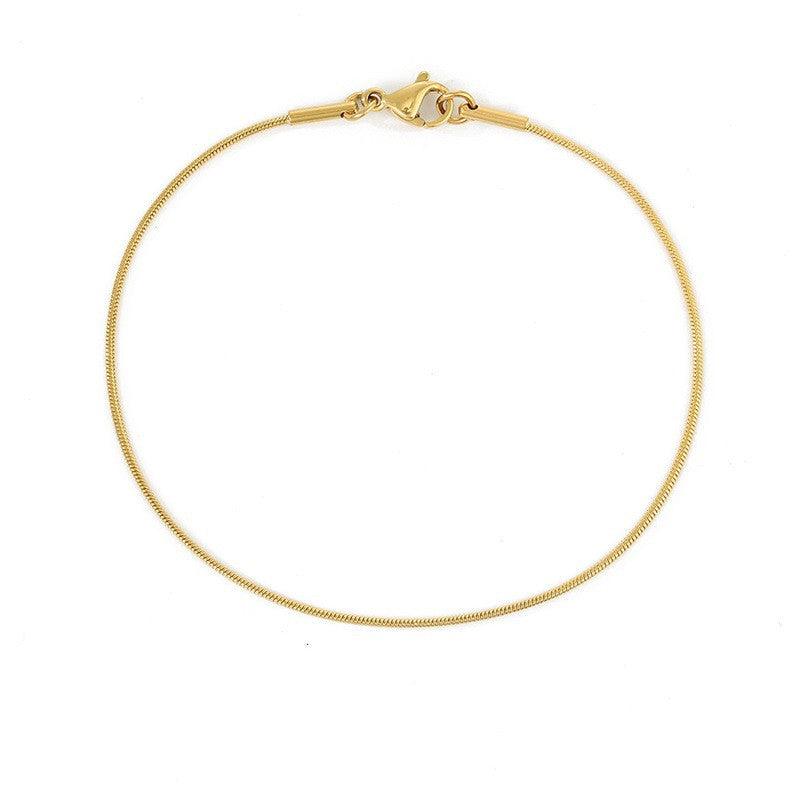 Womens Stainless Steel U Shaped Bracelet Korean Fashion Chain Link Elegant Gift For Travel Lovers Perfect Gift