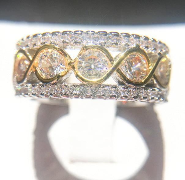 Zircon Stone Ring for Women Gold Plated Elegant Finger Ring Gift for Birthday and Special Occasions Gift Ideas