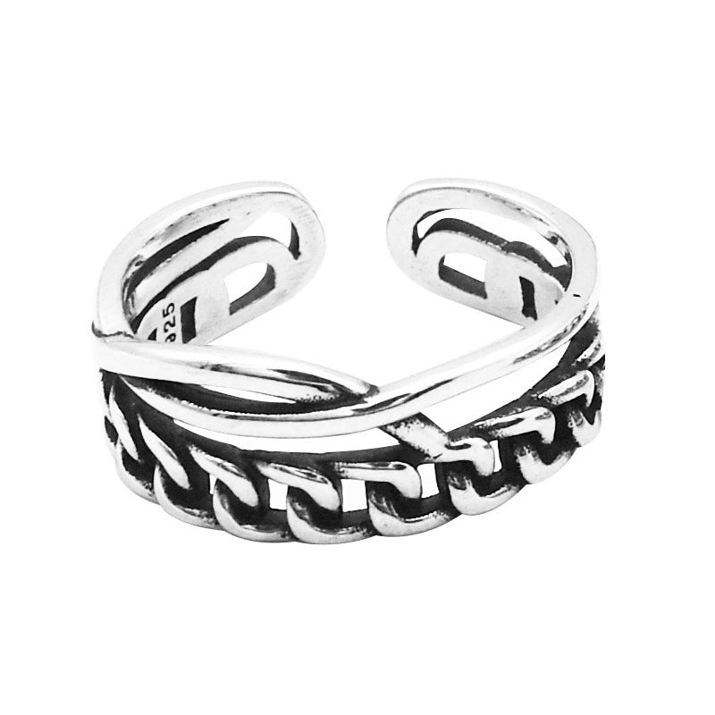 Sterling Silver Wave Ring Vintage Style 925 Silver Ring For Women Gift For Her Vintage Style Accessory For All