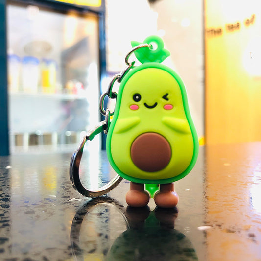 3D Cartoon Fruit Keychain Rubber Pendant Unisex Bag Charm Travel Souvenir Gifts For Keys Rubber Keychain x1 x1
