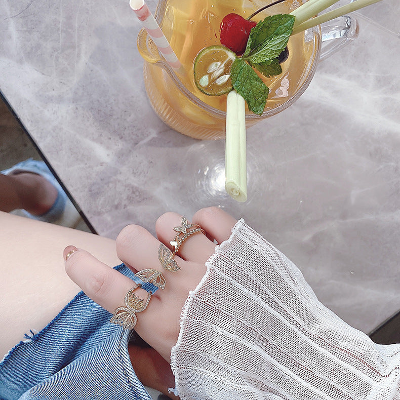 Copper Rings For Women Geometric Index Finger Ring Electroplated Retro Style Jewelry For Everyday Wear Gift Idea