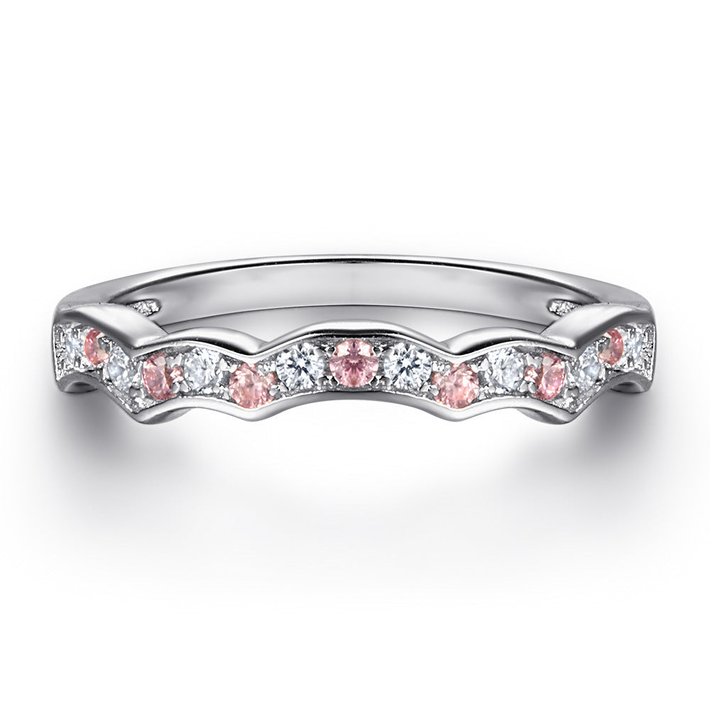 925 Silver Ring Set Zircon Inlaid For Fashionable Design And Beautiful Appearance For Women And Girls Sparkles
