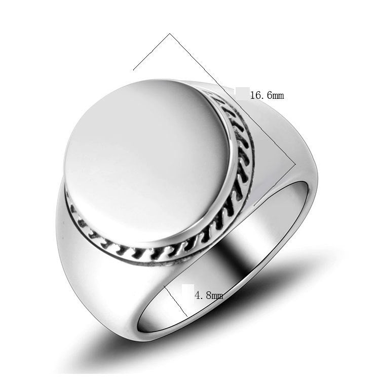 Titanium Steel Ring Wide Band Polished Modern Fashion Jewelry For Men And Women Durable Everyday Accessory Smooth Fit