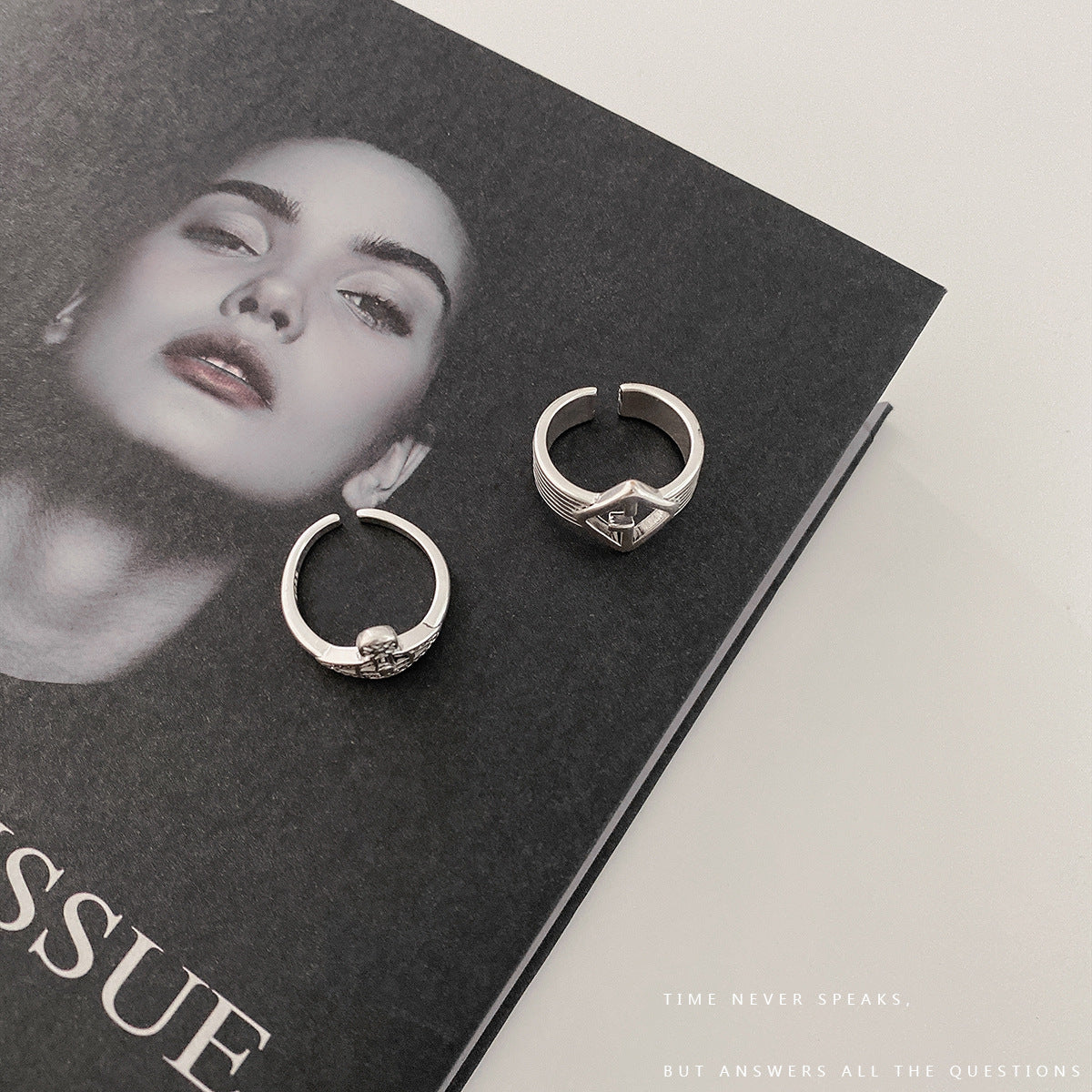 Copper Crown Ring For Women Geometric Design Electroplated Niche Ring Travel Gift For Her Hand Polished Jewelry