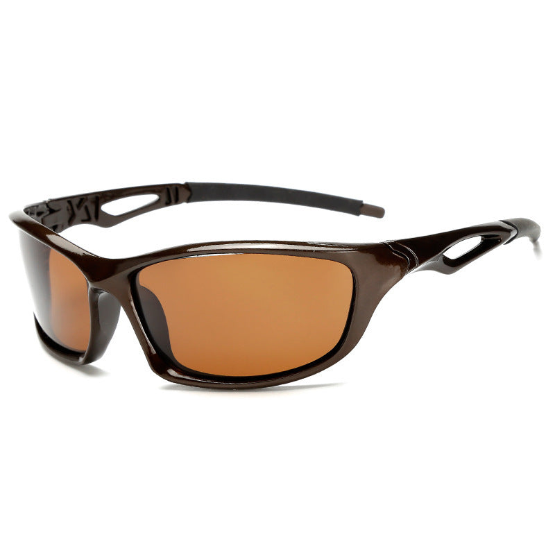 Mens Polarized Sports Sunglasses With TAC Lenses Riding Glasses Enhanced Clarity Eye UV Protection For Driving