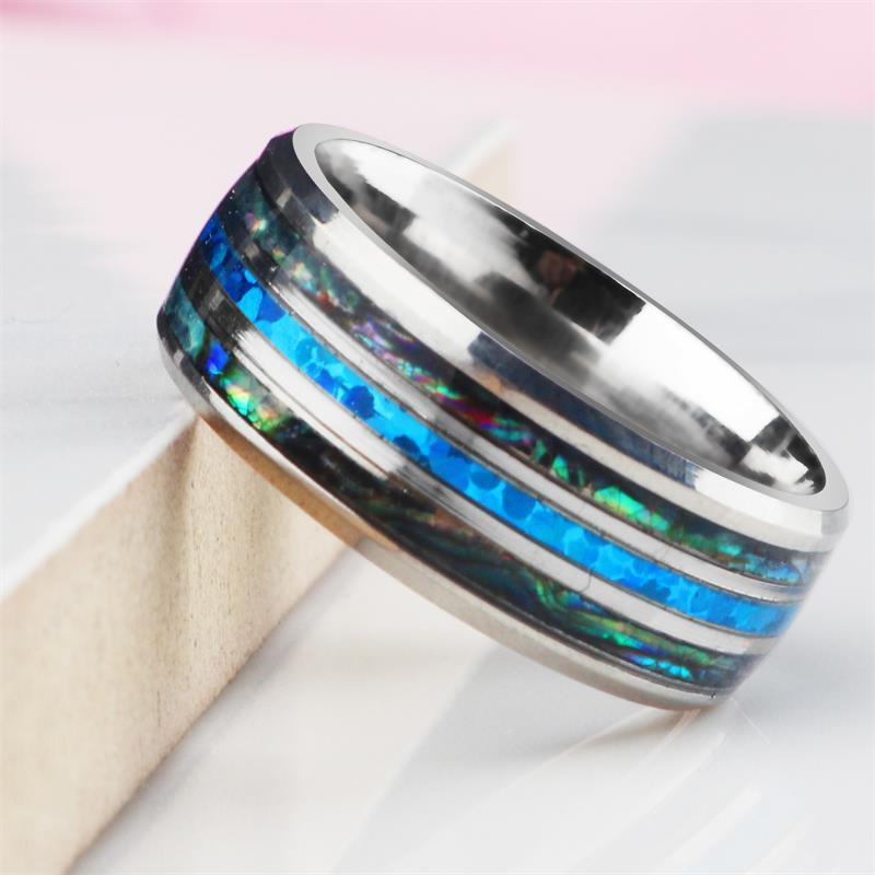 Stainless Steel Ring 8mm Fashion Band For Men Women