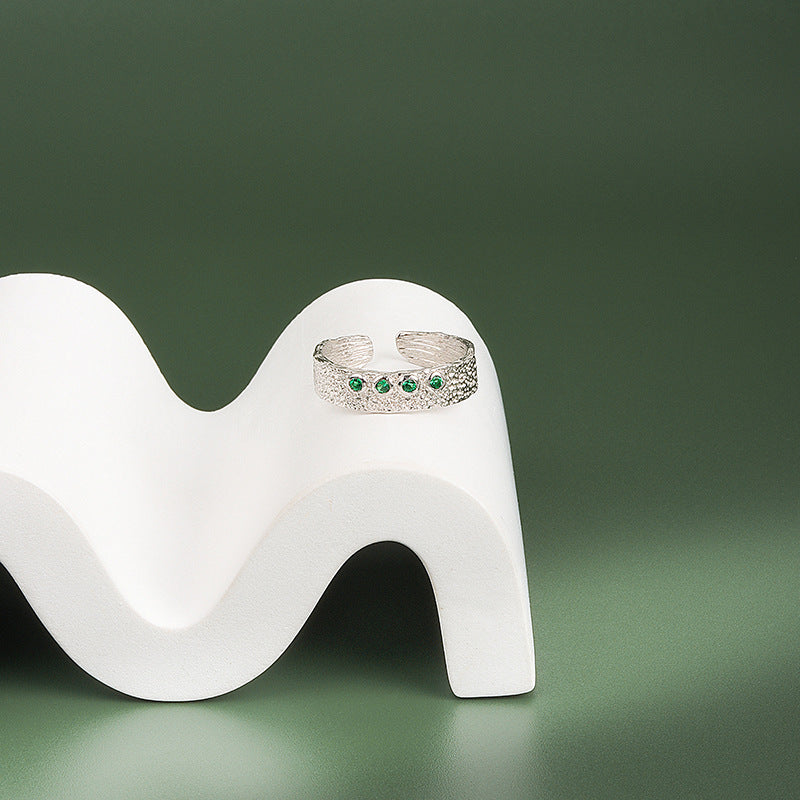 Copper Adjustable Two Tone Platinum Gold Ring Band Modern With Folded Texture Irregular Shape For Women XL Pro