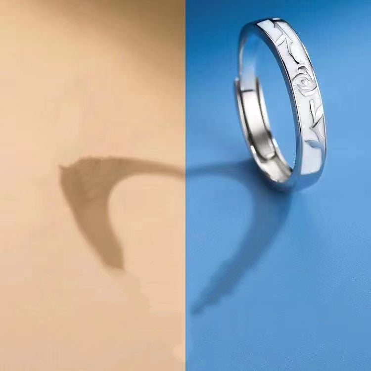 Geometric Ring Copper Plated White Gold Silver Minimalist Fashion Ring For Men And Women Jewelry Style Classic