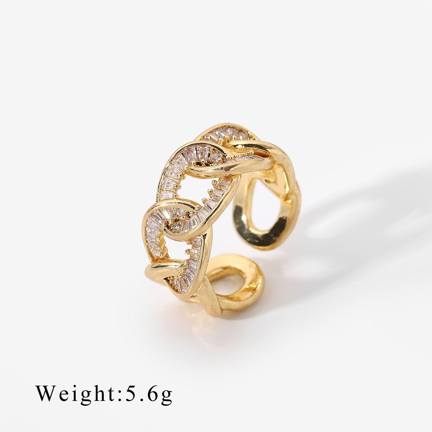 Womens Copper Ring Adjustable Opening Geometric Ring Set with Alloy Inlaid Gems Retro Ethnic Metal Pair Rings Fashion Jewelry Gift for Her