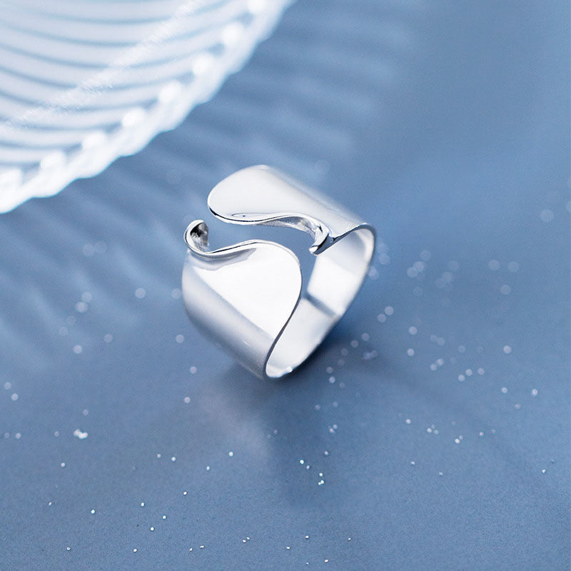 Adjustable Copper Ring Open Design Geometric Cross Ring Electroplated For Women And Girls Daily Jewellery Gift